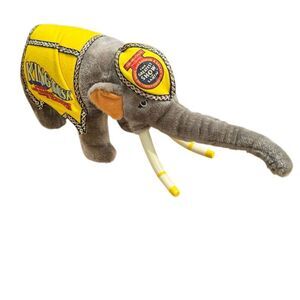 RINGLING BROS and BARNUM & BAILEY, Vintage 1980s King Tusk Plush 21” Length